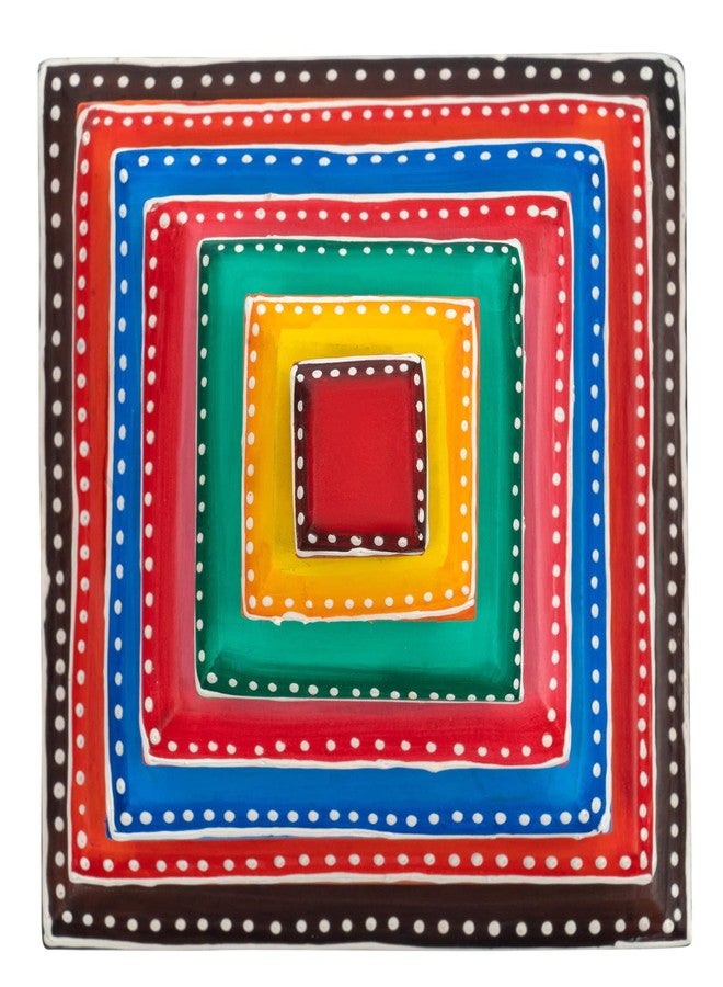 TOOLART Wooden 7 Pieces Traditional Indian Handmade Outdoor Game Lagori Pitthu Eco Friendly Multicolored Color Play Set (Ball Design Color May Vary as per Stock) - Image 5